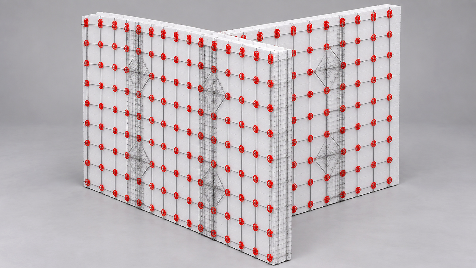 EGW MonoPanels - modulo em T, juncao de 3 paredes