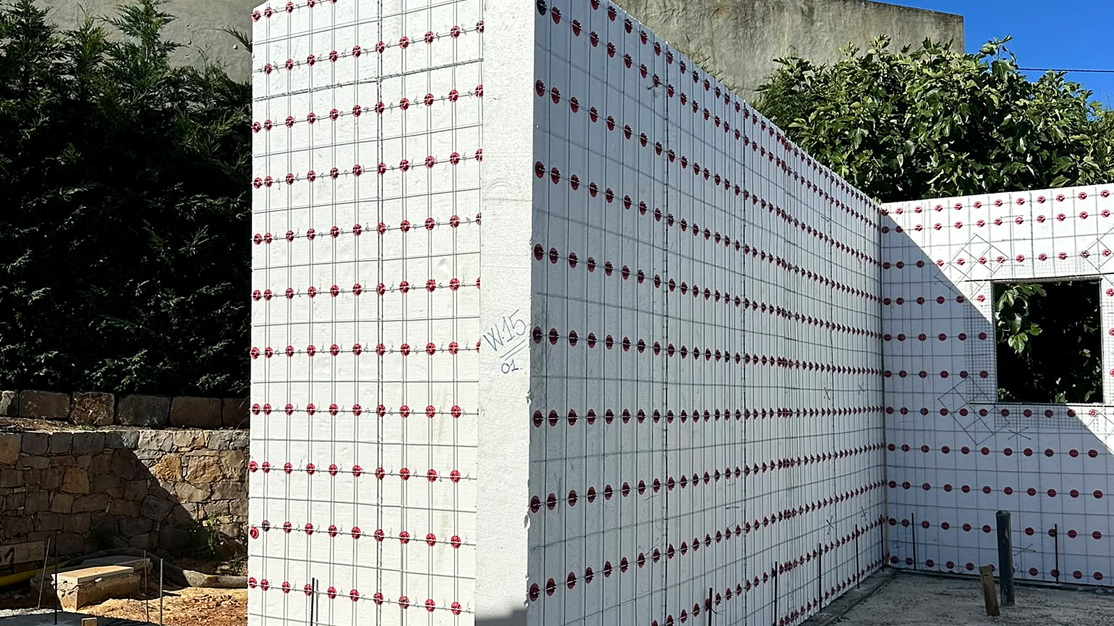 EGW MonoPanels - parede real ampla na obra